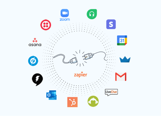 العمل مع Zapier